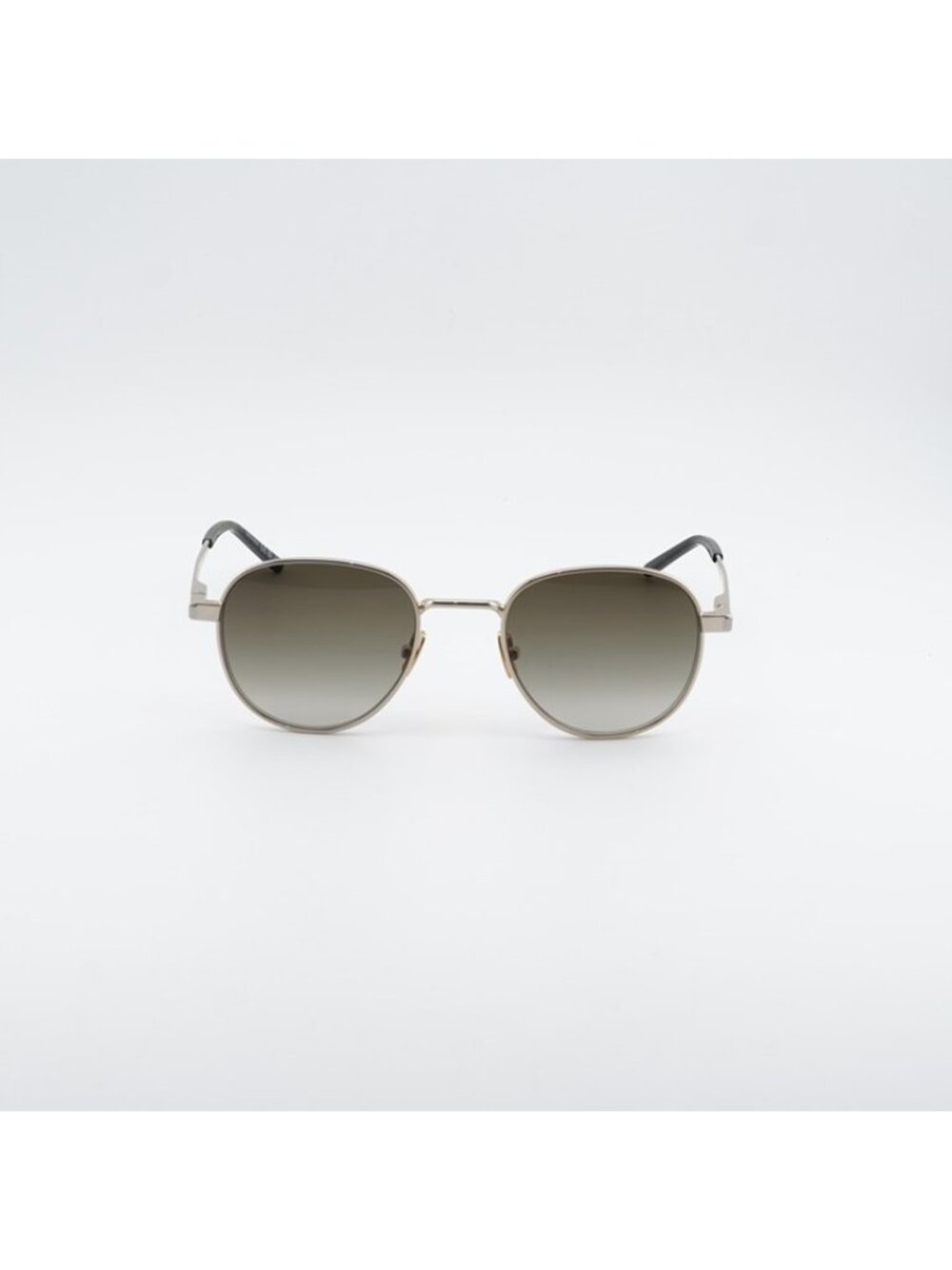 Saint Laurent SL555 003 Sunglasses Gold Round Frame, Brown Lenses - Picture 6 of 10